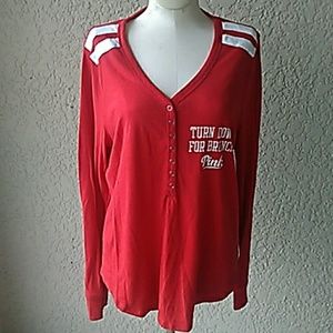 Pink,sleep wear top size L